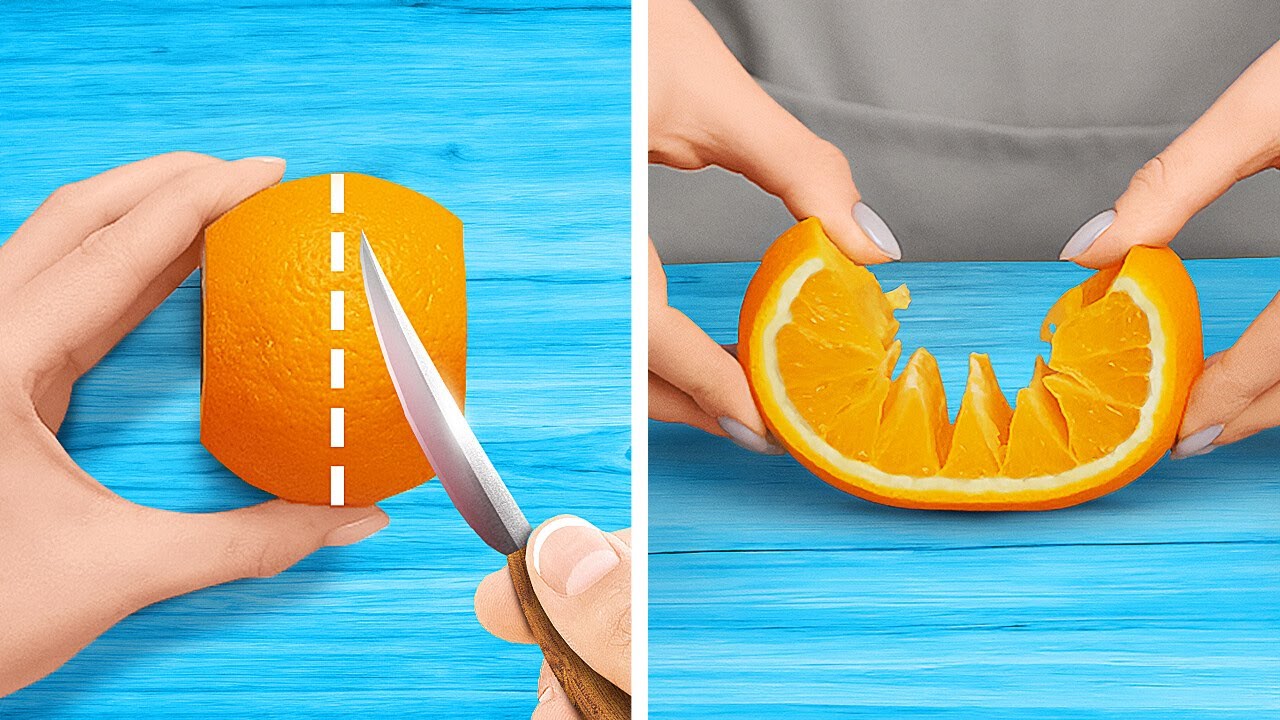 🍊 เทคนิคปอกและหั่นผักผลไม้ในพริบตา! 🥑🔪 เคล็ดลับครัวสุดเด็ด