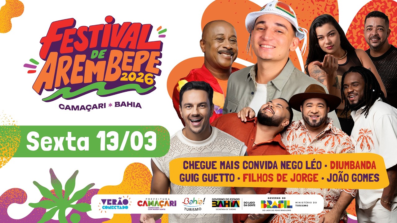 FESTIVAL DE AREMBEPE 2026 - Sexta -Feira 13/03/2026