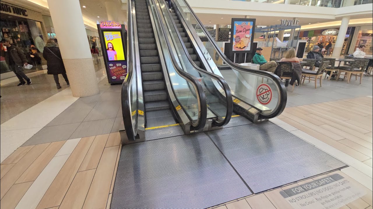 Schindler Single File Escalators at Yorktown Mall in Lombard IL 