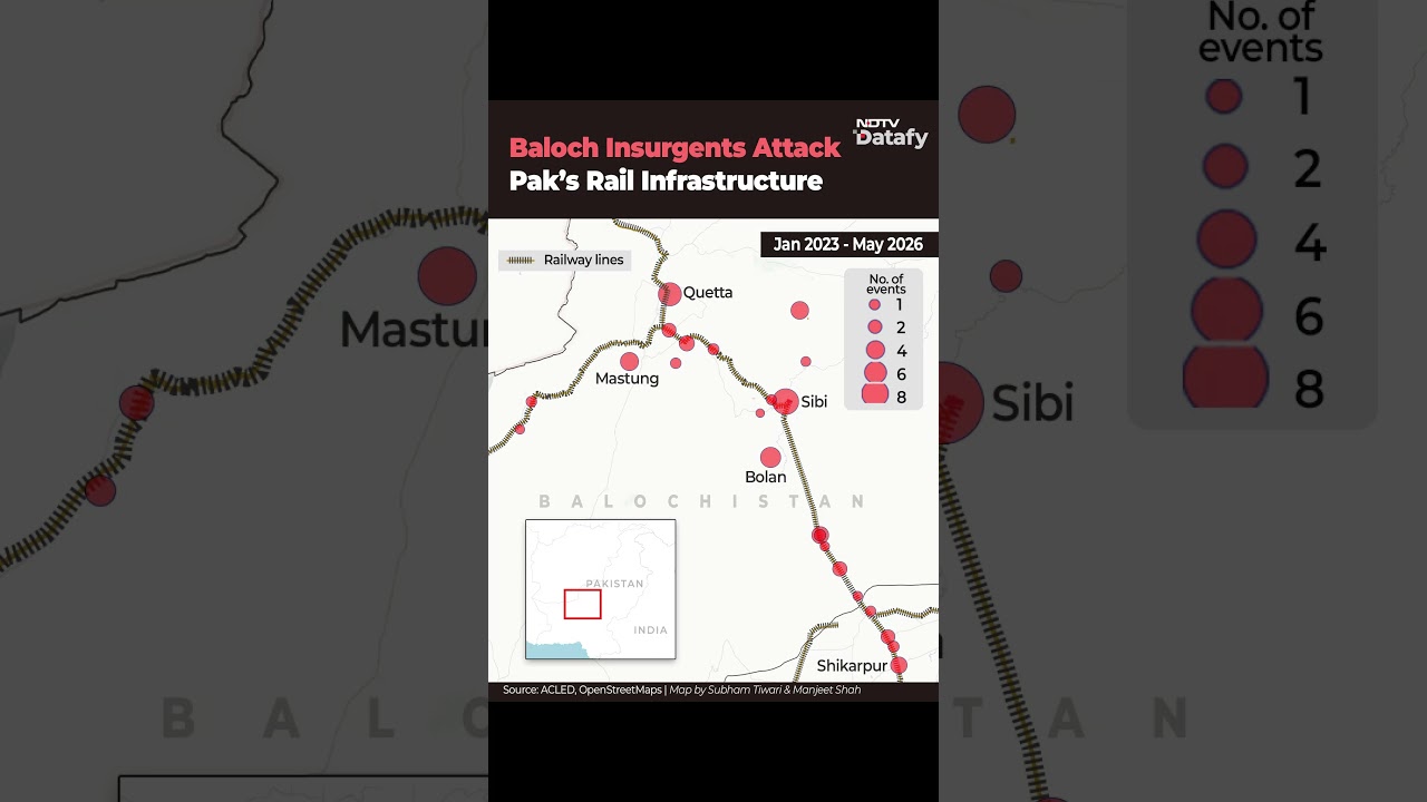 Baloch Insurgents Target Pakistan Rail Network, Attacks Rise Since 2023