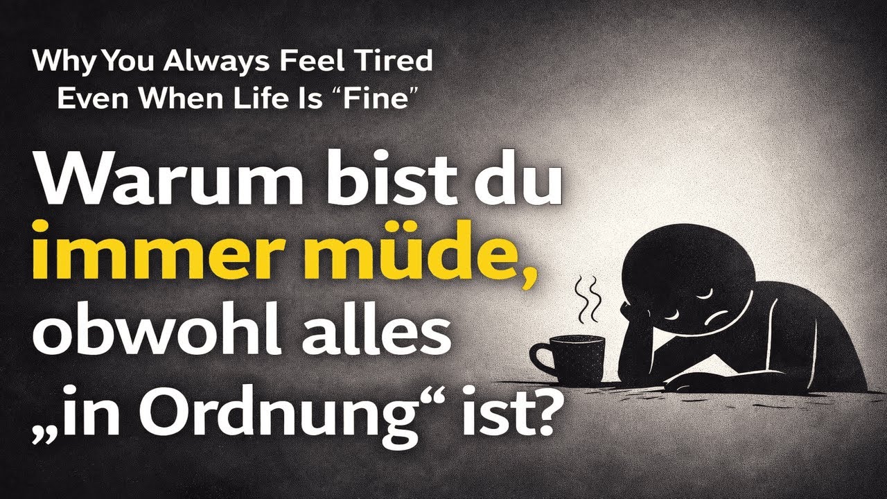 Warum du dich ständig müde fühlst, obwohl alles in Ordnung ist | Motivation Story