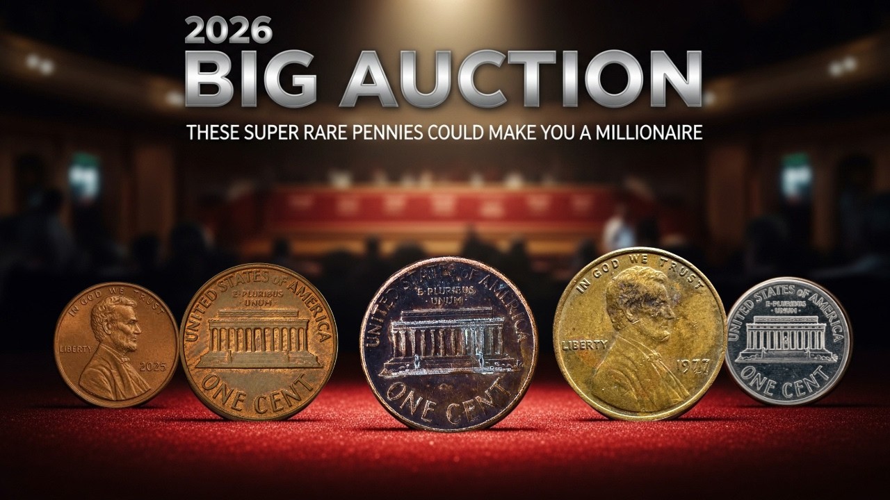 2026 BIG AUCTION: VERY EXPENSIVE LINCOLN PENNIES WORTH MILLIONS OF DOLLARS!