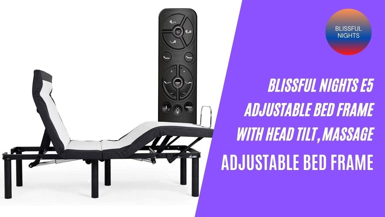 Best adjustable beds | Blissful Nights e5 Adjustable Bed Frame with Head Tilt | Massage