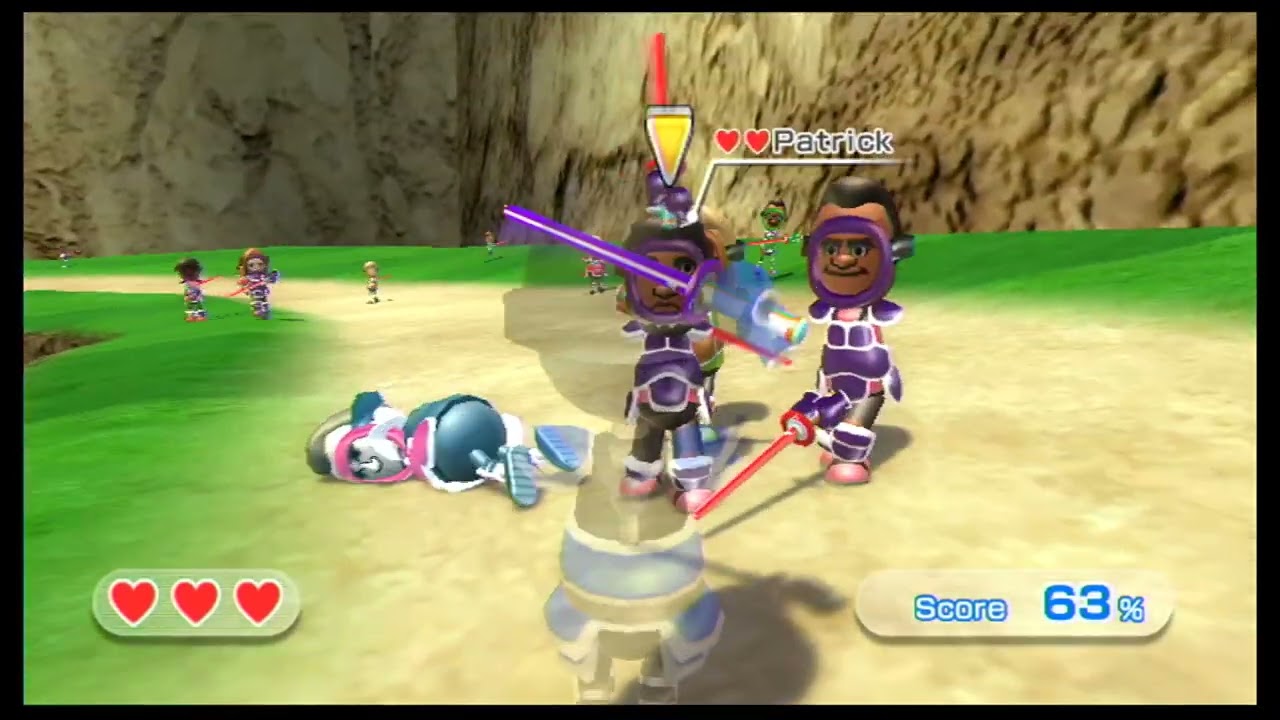 Swordplay Showdown, but every level has 100 Miis and I rewrote them (Level 4)