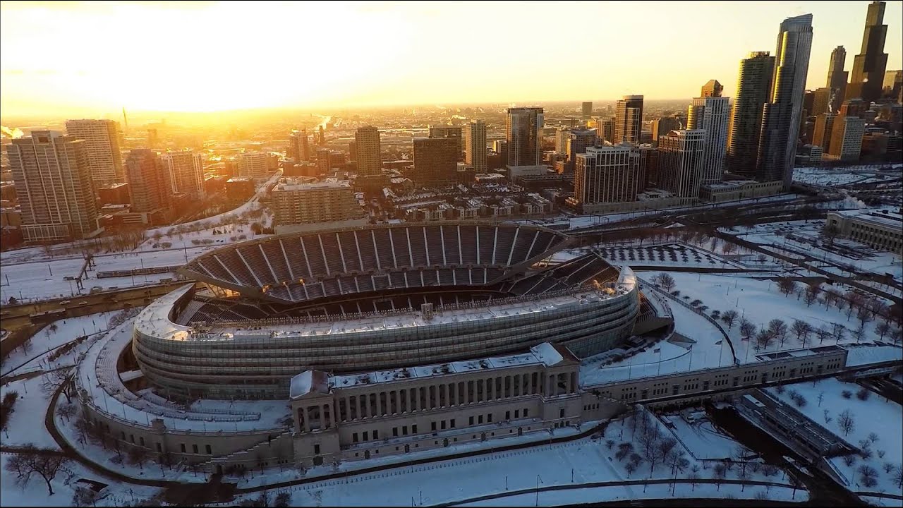 Frozen Sky (Drone Media Chicago)