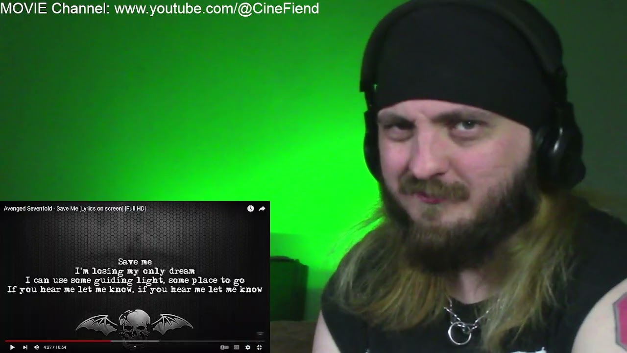 Avenged Sevenfold - Save Me REACTION!! (Sorry about the audio)