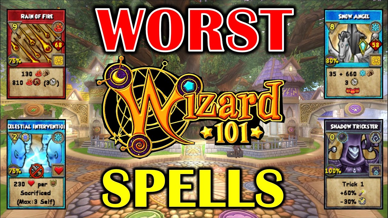 Wizard101 — 8 ХУДШИХ заклинаний!