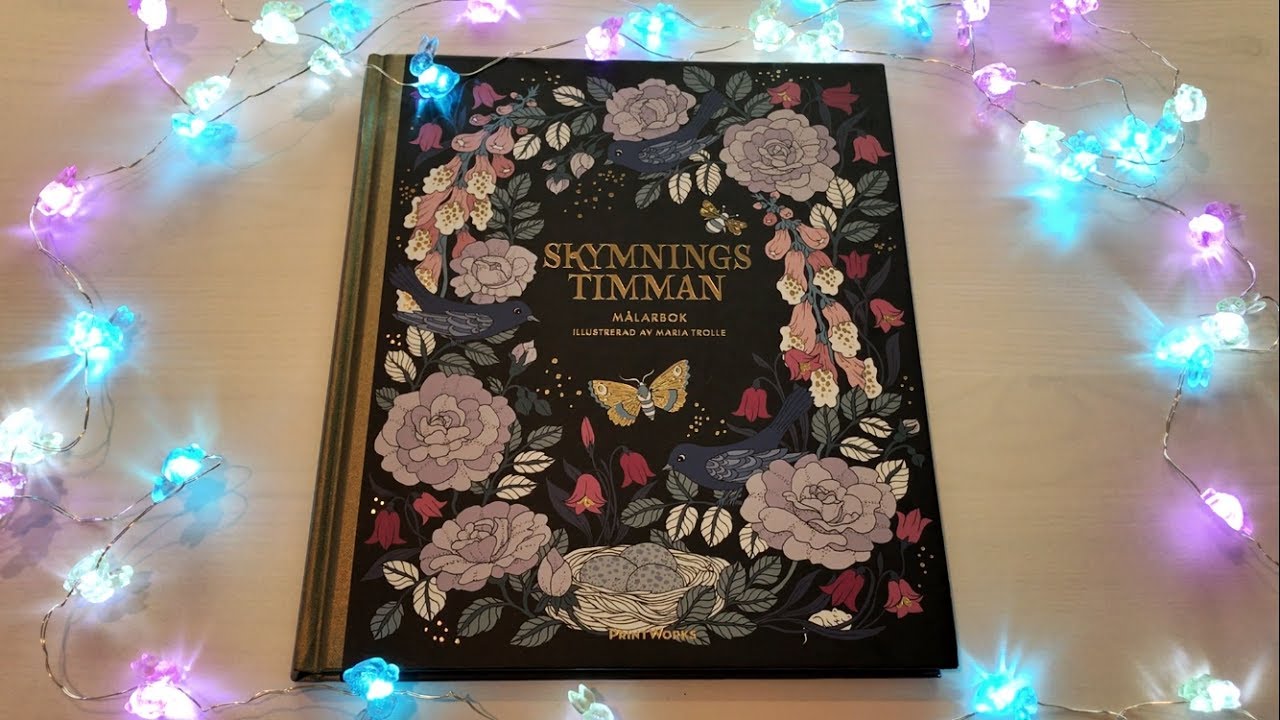 Flip Through Skymningstimman Coloring Book by Maria Trolle
