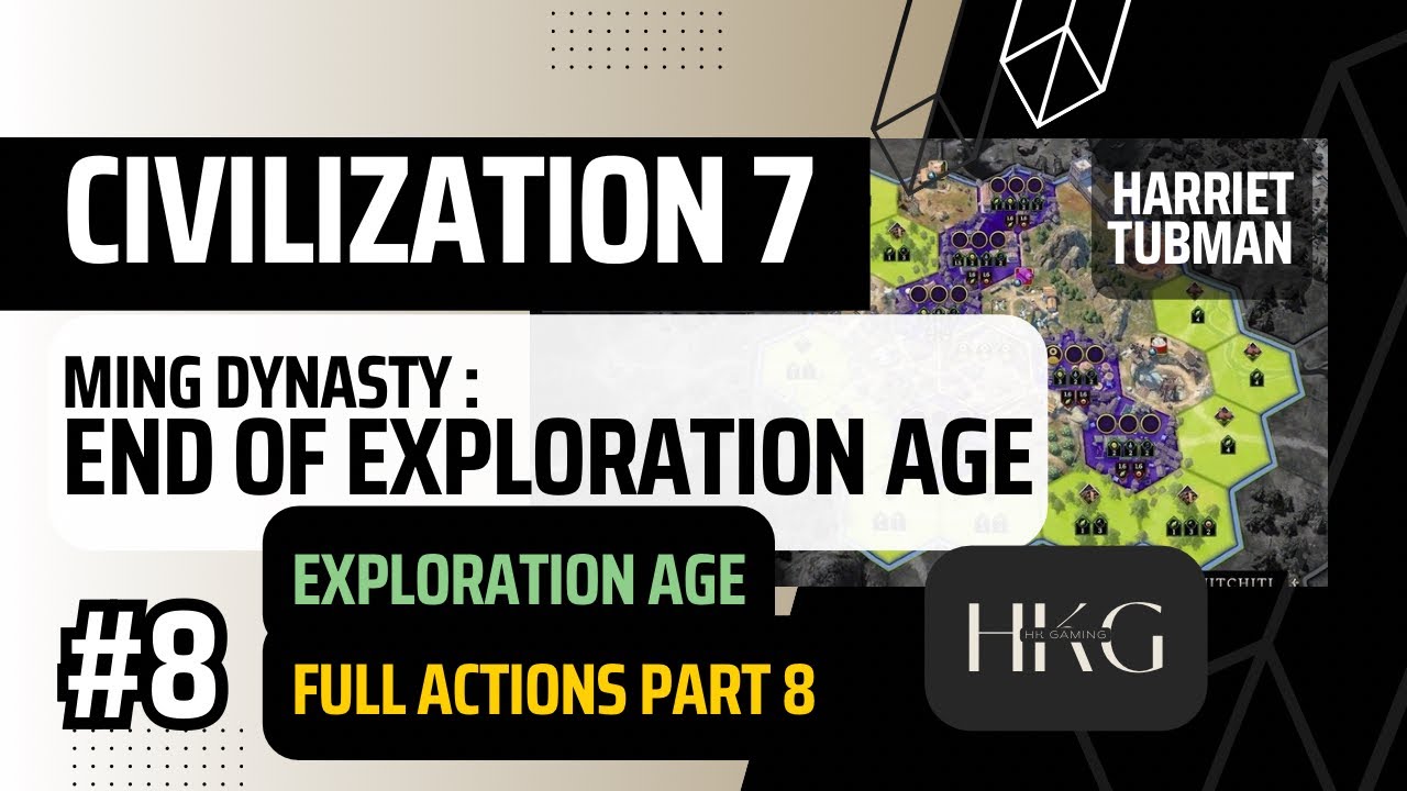 Civilization 7 | End of Exploration Age | Harriet Tubman | E8 | Apple Arcade | No Commentary