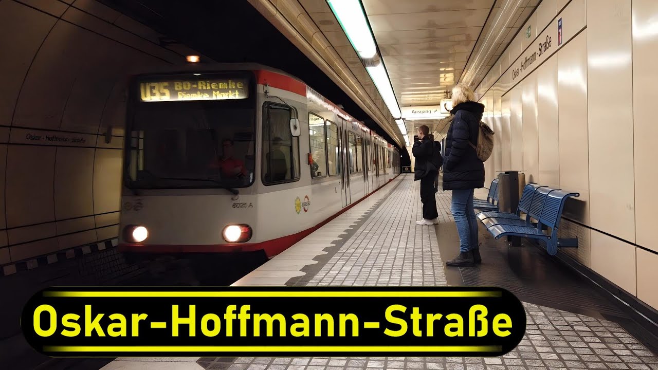 Stadtbahn Station Oskar-Hoffmann-Straße - Bochum 🇩🇪 - Walkthrough 🚶