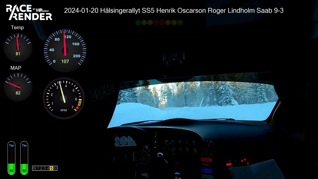 Hälsingerallyt Hudiksvall SS5 240120 Henrik Oscarson