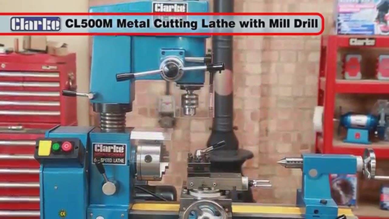 Токарный станок по металлу Clarke CL500M с фрезерно-сверлильным станком