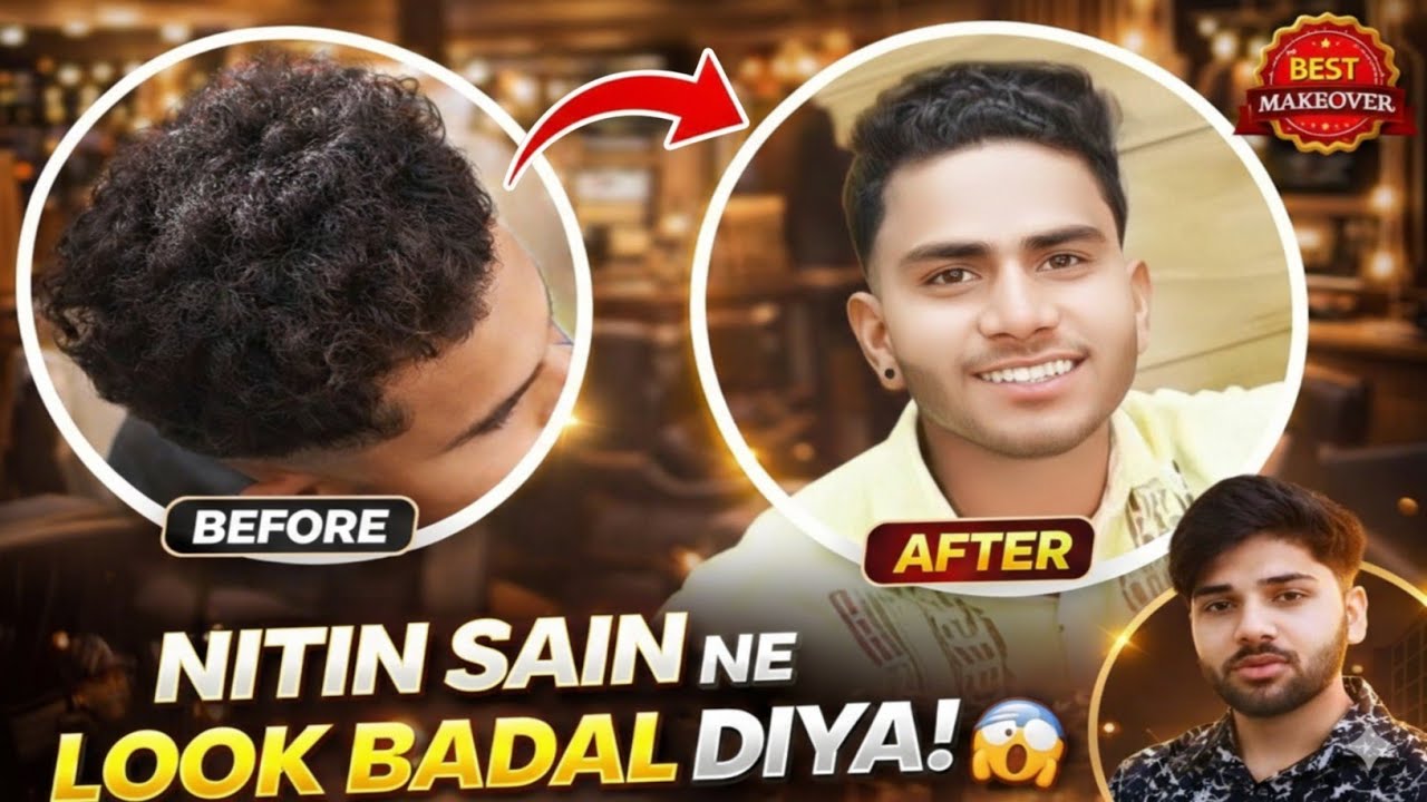 Nitin Sain New Look! ✂️ | Cinematic Haircut Transition | Beauty Bazaar & Salon Deoli | #bhagwanworld
