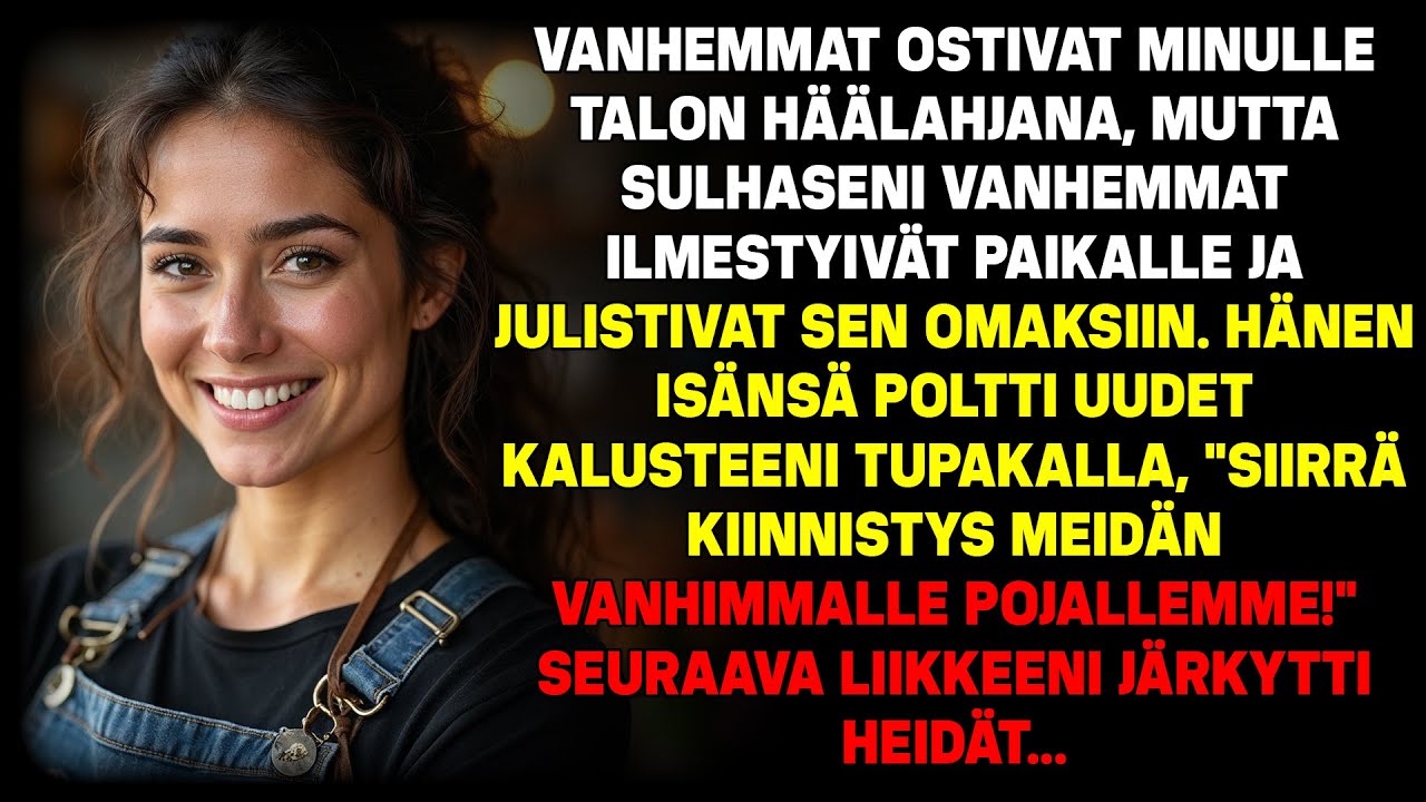 Perhe osti minulle häätalon, mutta sulhasen vanhemmat julistivat sen omakseen. Seuraava siirtoni...
