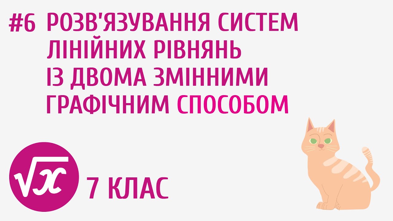 Розв’язування систем лінійних рівнянь з двома змінними графічним способом #6