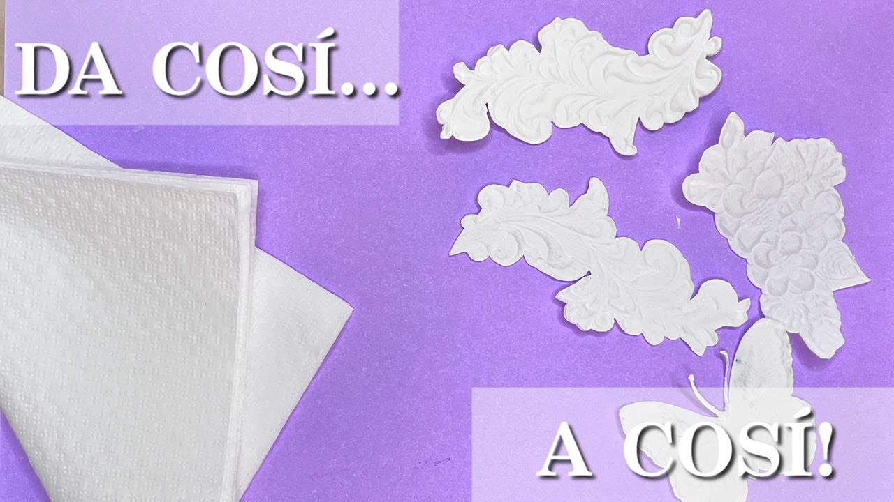 PRESSATURA DELLA CARTA BAGNATA: merletto di carta! ( scrapbooking) Arte per Te