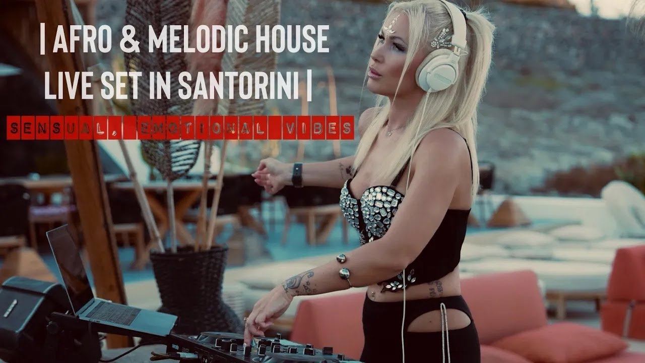 DJ TIANA - Afro & Melodic House Live Mix in Santorini | Sensual, Vocal, Emotional Vibes