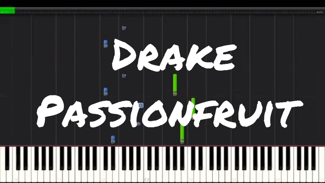 Drake - Passionfruit EASY Piano Tutorial