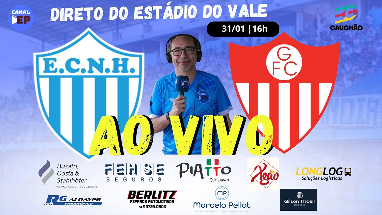 AO VIVO | NOVO HAMBURGO X GUARANY DE BAGÉ | 6ª RODADA - GAUCHÃO 2026 | 31/01/2026