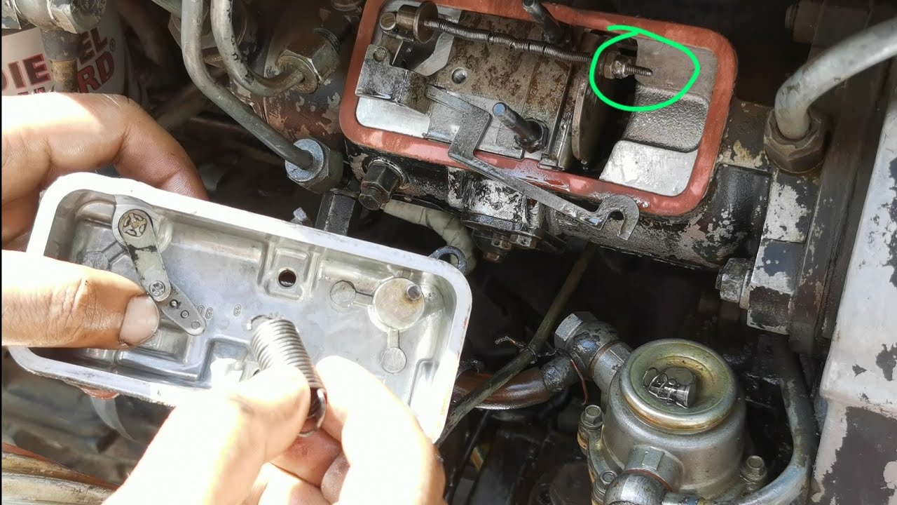 accelerator setting Fiat tractor fuel pump // fiat 480 tractor fuel pump setting