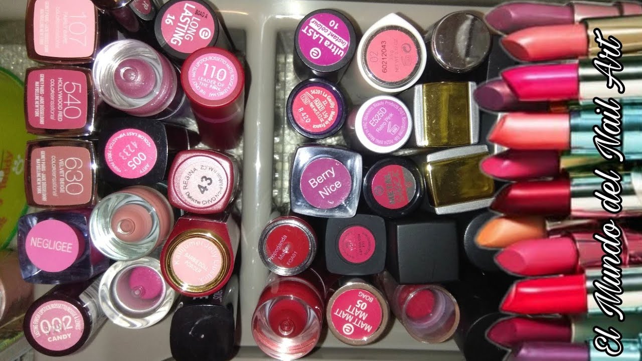 Decluttering: Mi Colección de Barras de Labios | El Mundo del Nail Art