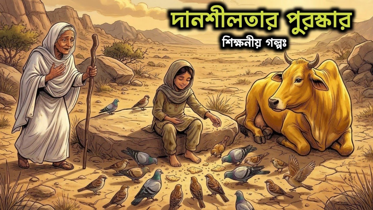 গরীব মেয়েটি নিজের খাবার পশু পাখির সাথে ভাগ করেছিল। তার বদলে আল্লাহ তাআলা যে প্রতিদান দিল।