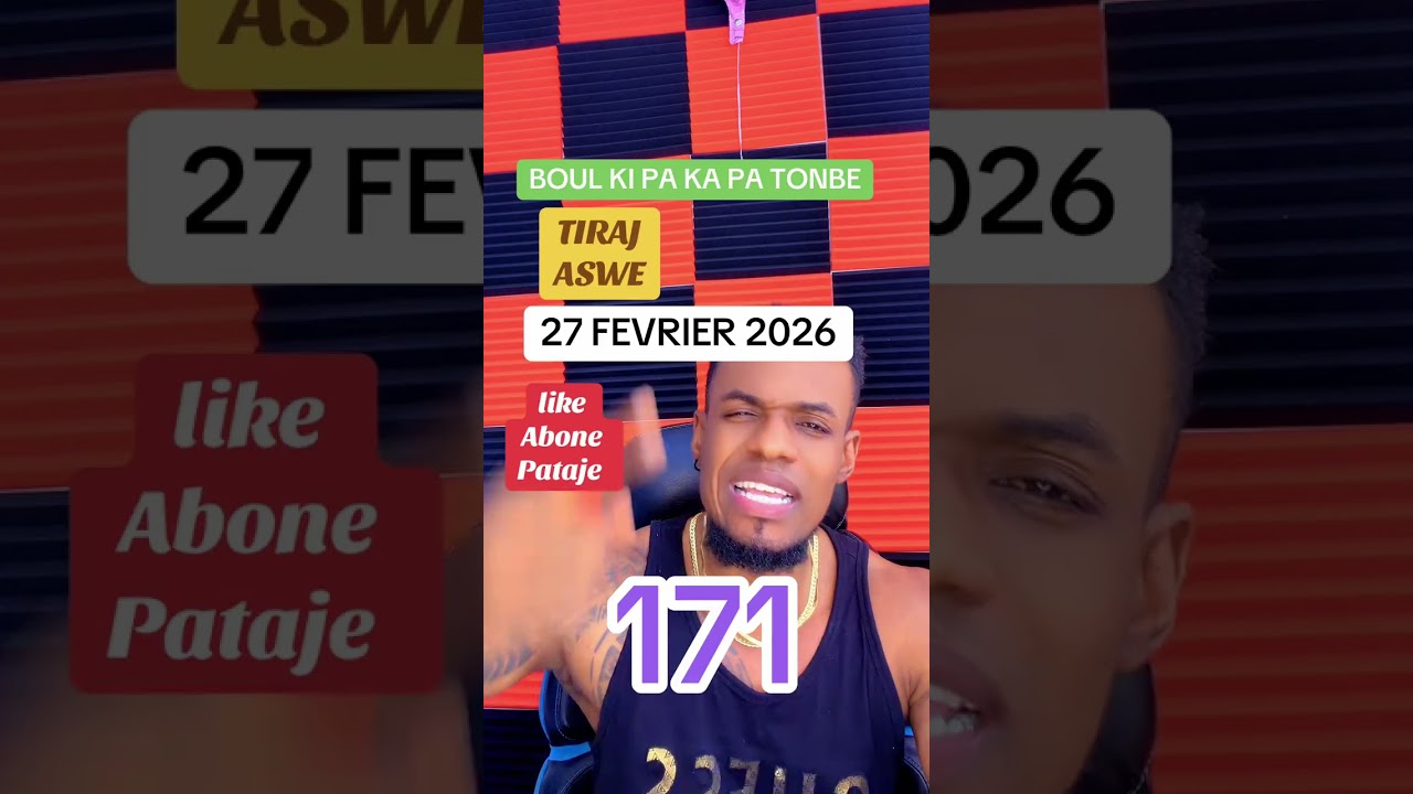 BOUL KI PA KA PA TONBE ASWE 26/02/2026 EKRI POU VIP A LIKE ABONE PATAJE L