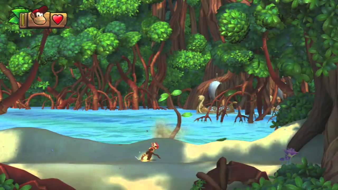 Donkey Kong Country Tropical Freeze - 1-1 Mangrovia Bay - Extraschwer