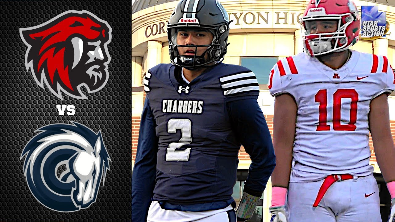 Utah High School Football: American Fork Cavemen 🔴⚫ vs Corner Canyon Chargers 🔵⚪🐴 Highlights 2025