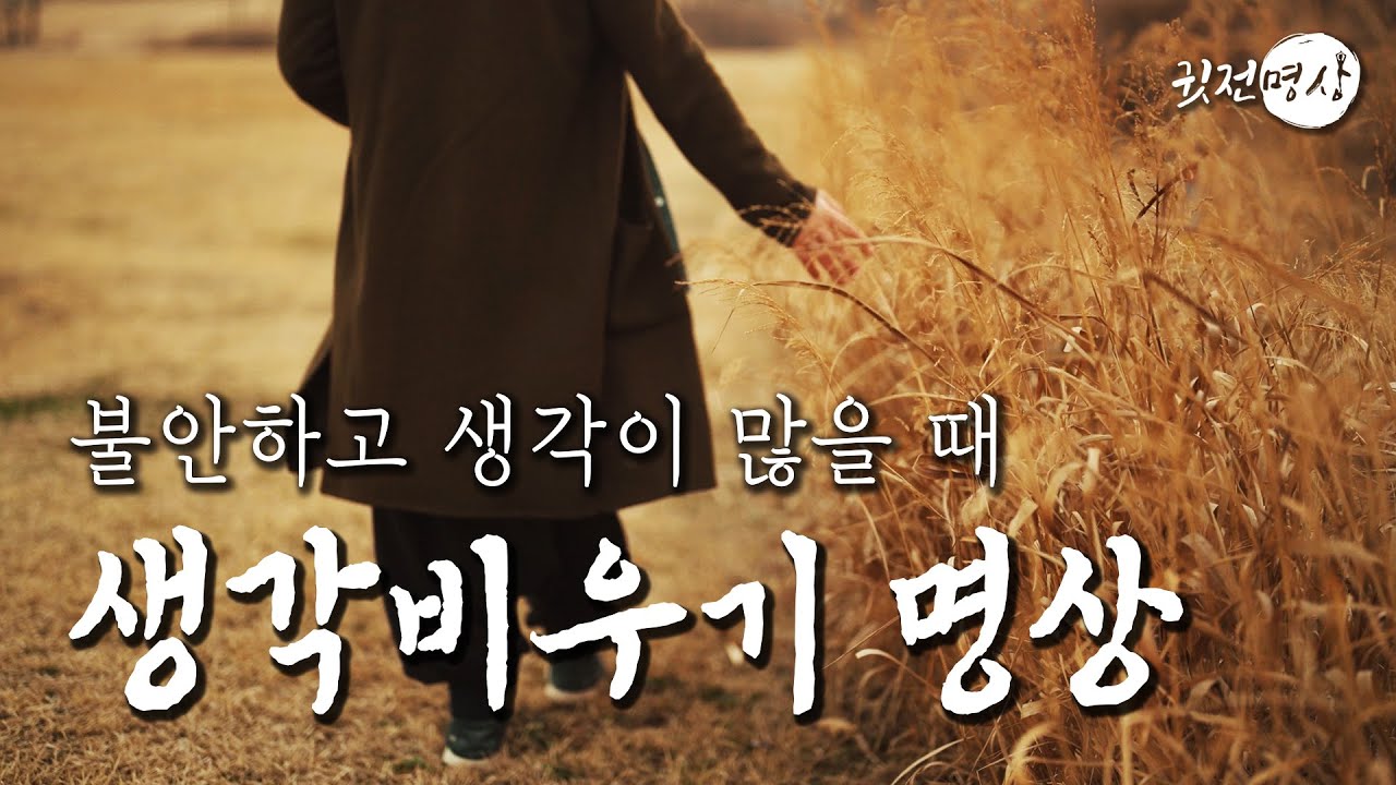 ☯ 불안하고 생각이 많을때 “생각비우기” 명상