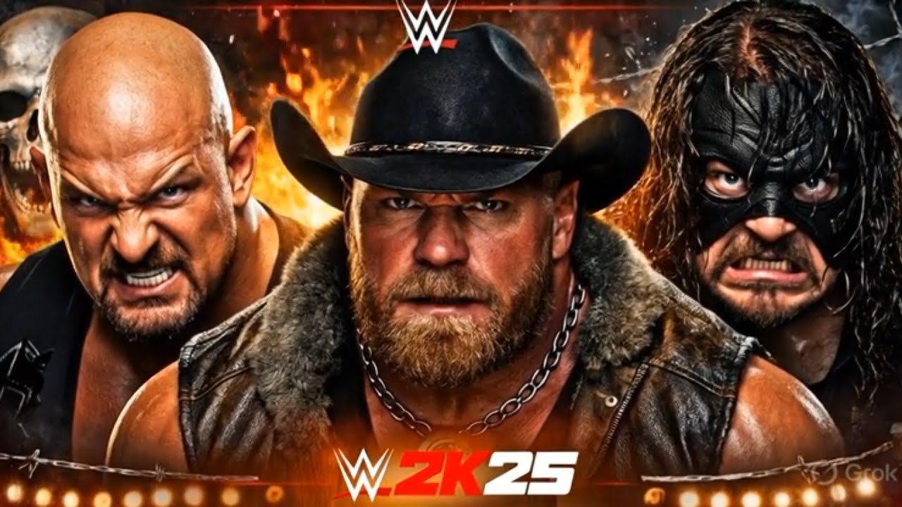 Brock Lesnar vs Abyss vs Stone Cold Steve Austin – WWE 2K25 Triple Threat Showdown