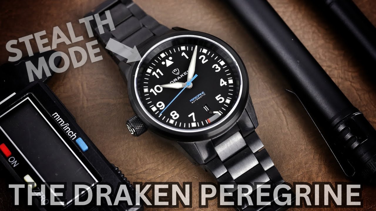 The Peregrine by Draken Watches - Stealthy DLC Pilot Watch