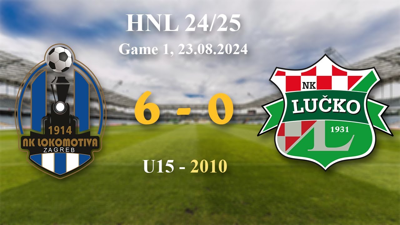 1. 2010 U15  Lokomotiva 6-0 Lučko, HNL 24/25, 23.08.2024 #croatiafootball #hnl