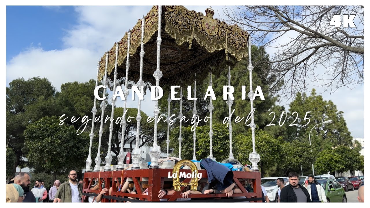 [4K] Segundo ensayo del paso de palio de la Candelaria (Jerez de la Frontera, 2025)