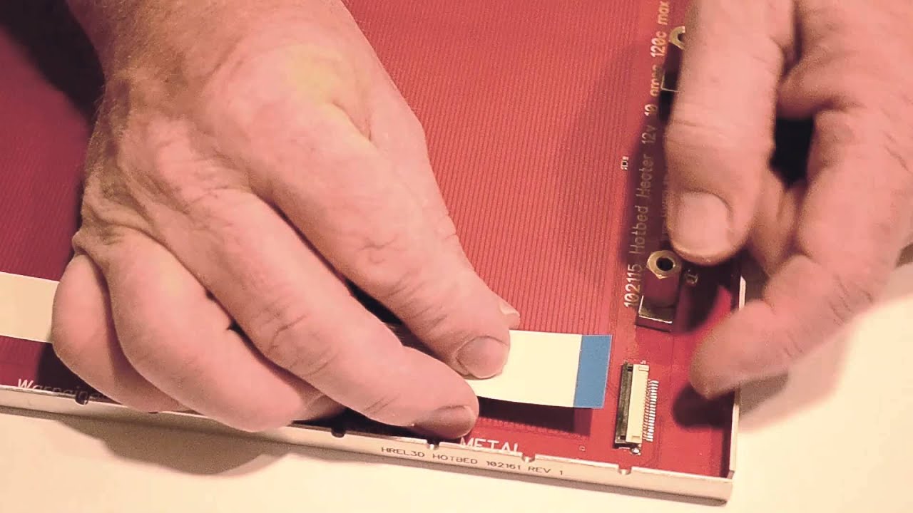 Hyrel 3D Replacing bed's flat cable