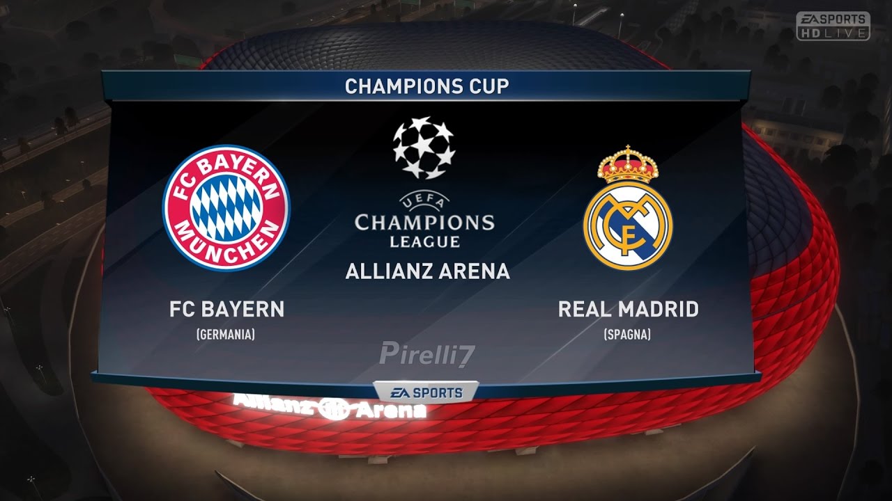 FC Bayern Munich vs Real Madrid FC |Champions League 12/04/2017| FIFA 17 Predicts - by Pirelli7