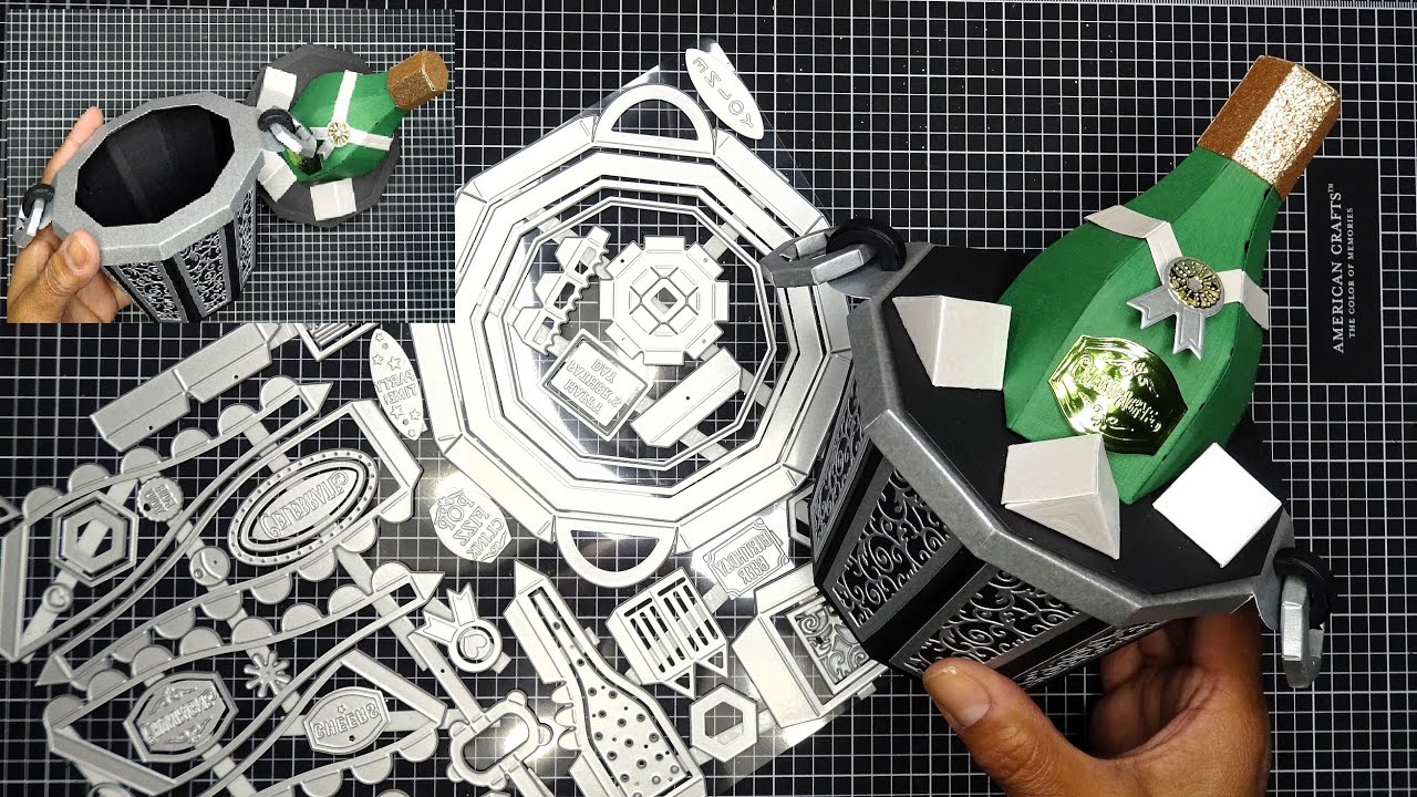 Tonic Studios Showcase: Champagne on Ice Gift Box Review & Step-by-Step Tutorial! So Awesome!