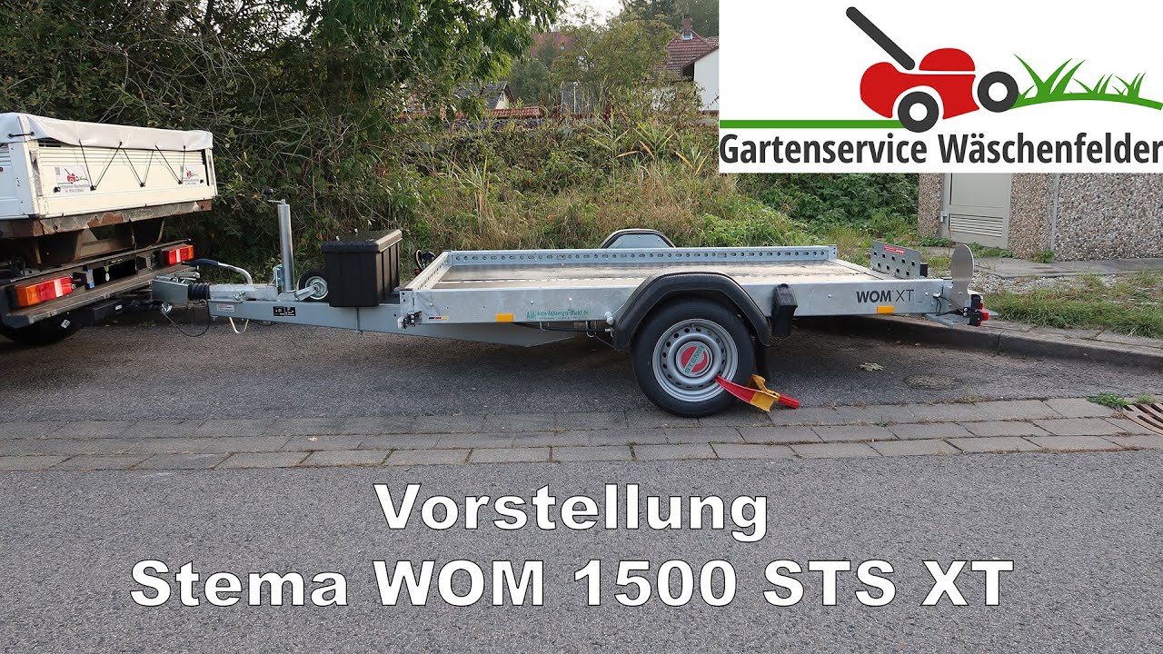 Vorstellung: Stema Absenkanhänger WOM 1500 STS XT 🛞