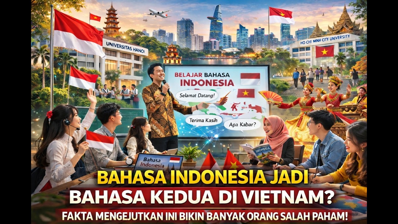 MALAYSIA GEGER! BAHASA INDONESIA JADI BAHASA KEDUA DI VIETNAM