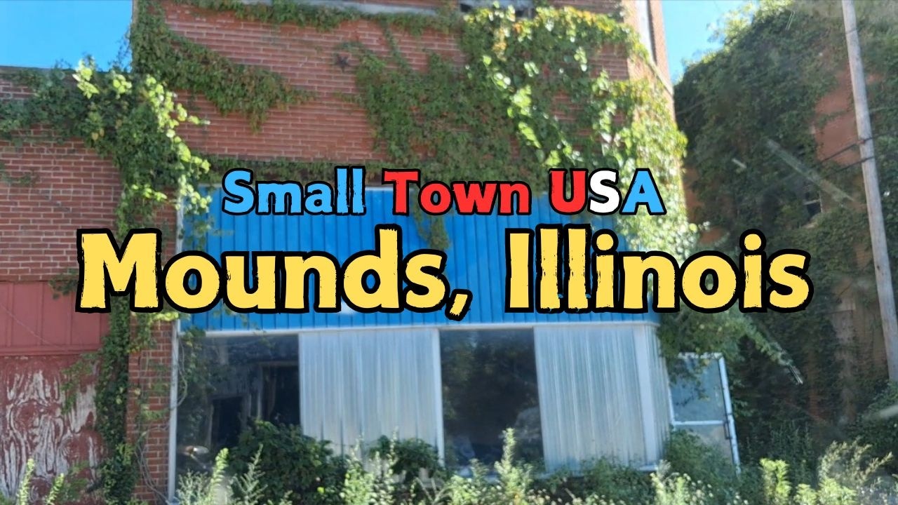 Forgotten Small Town Mounds, IL - Eerie Abandoned & Overgrown Buildings, Old Churches & Train Cars