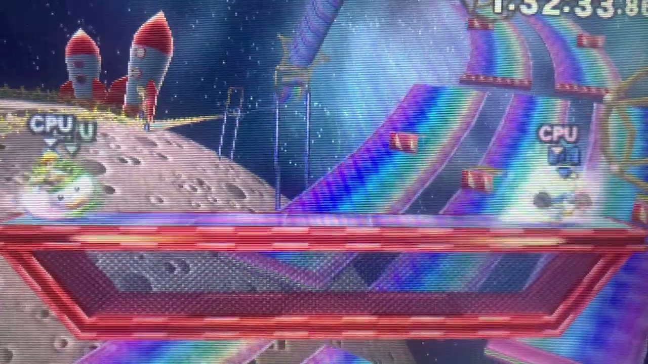 Super Smash Bros 3DS, Mii T.20 & Peach, Rainbow Road 🌈 , 1/8