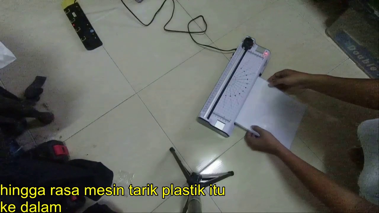 Cara Guna SoonYe A3 A4 Laminator Laminate Paper Laminating Machine Corner Trimmer Cutter