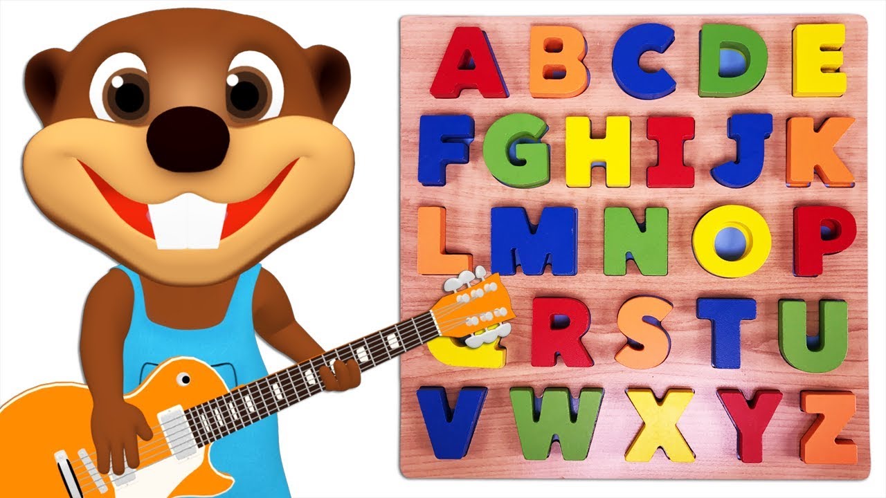 Kids Learn Colors & ABCs with Wooden Puzzle Toy | Teach A to Z & ABC Song for Children Toddlers Baby