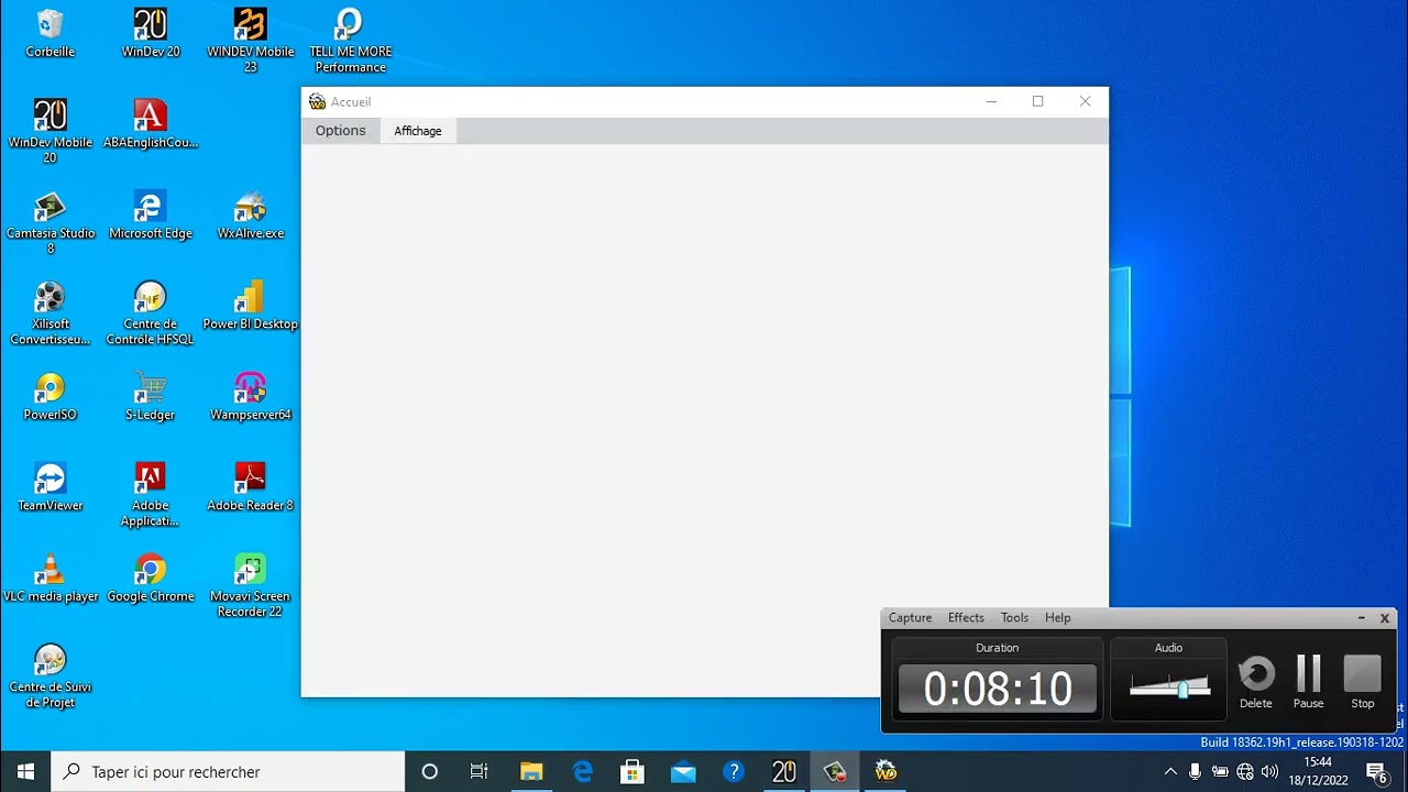 GESTION DES FENÊTRES AVEC WINDEV, champs Menu, Tiroir et onglet, #partie 1