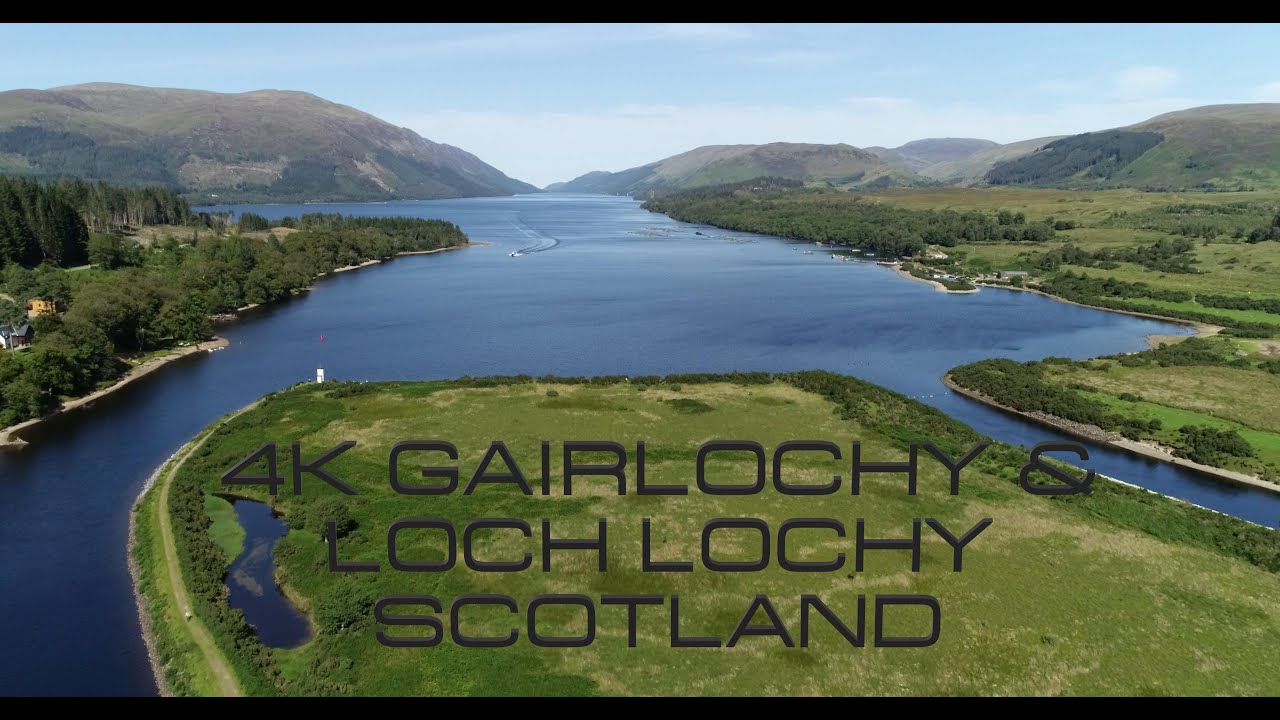 4K Drone Video: Gairlochy & Loch Lochy, Highlands, Scotland Aug 2020