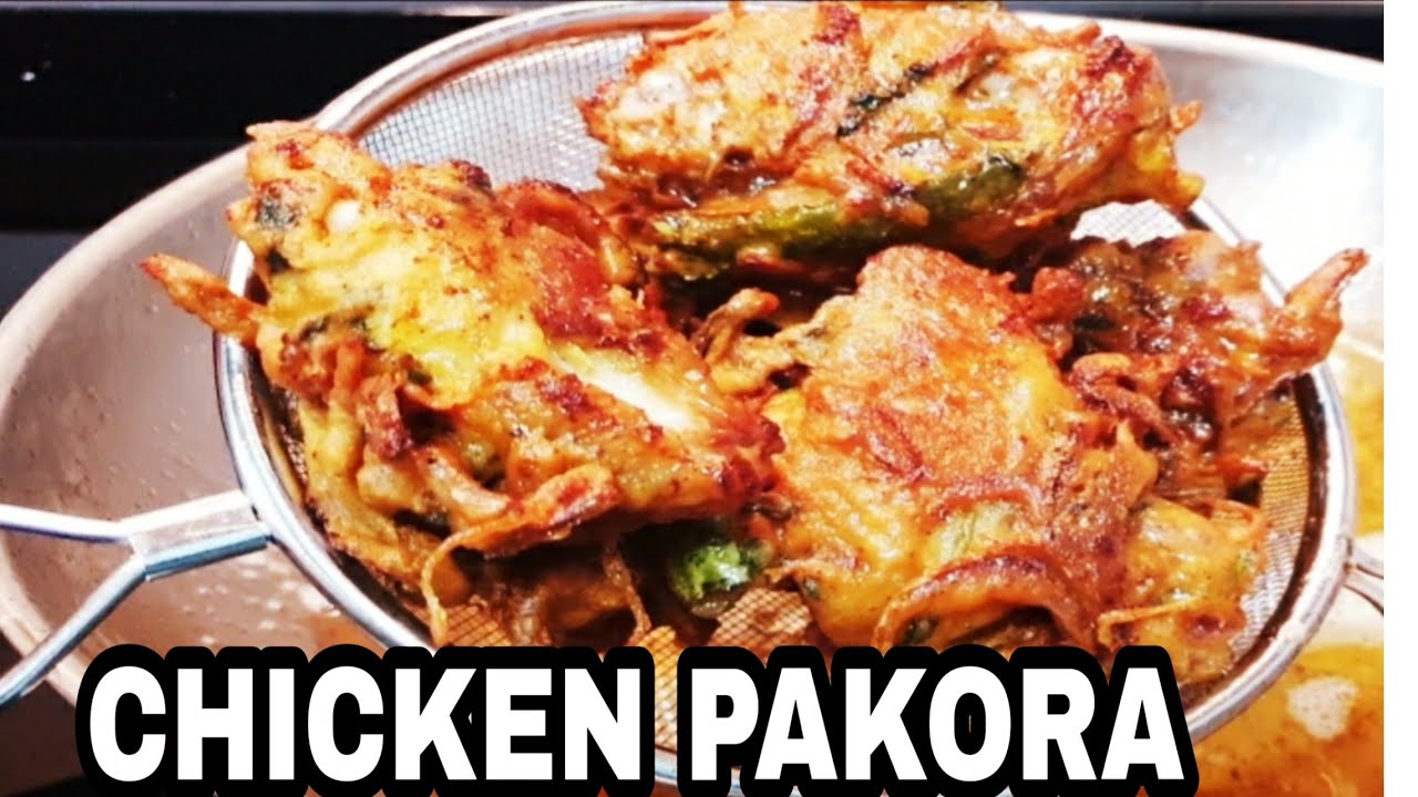 CHICKEN PAKORA /ONION CHICKEN PAKORA / CRISPY CHICKEN PAKORA/ PAKORA CHICKEN RECIPE
