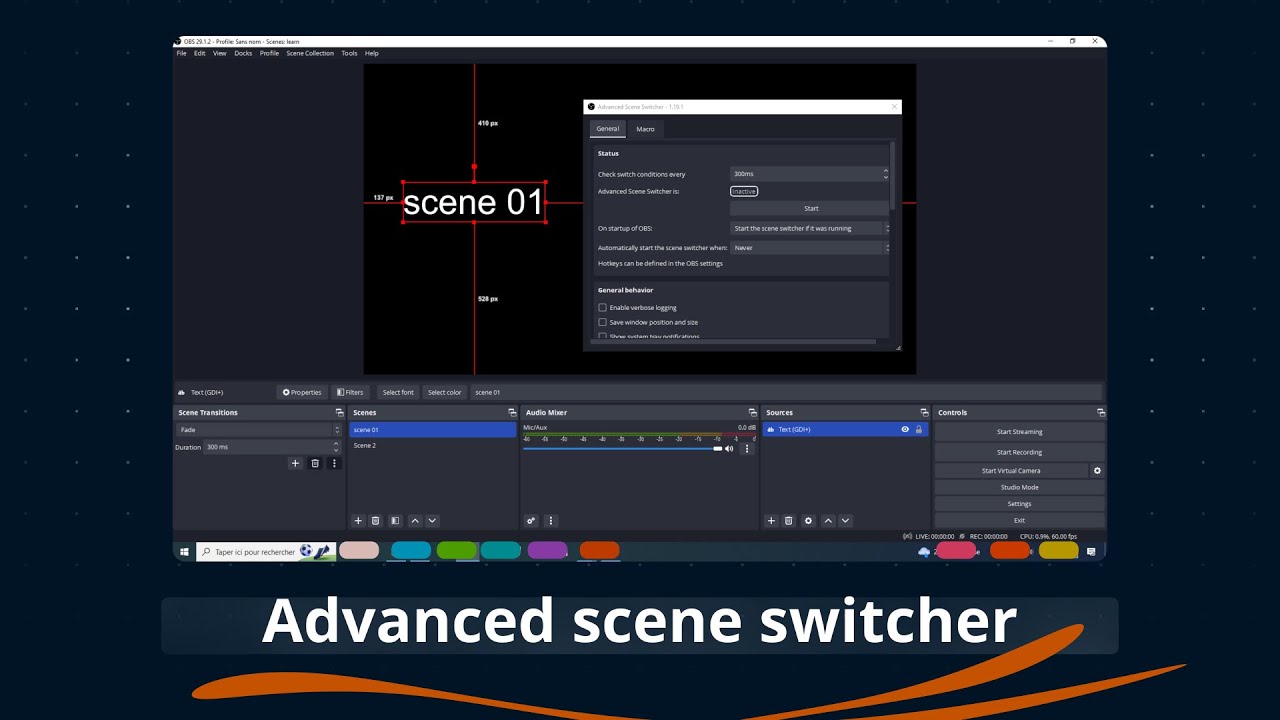 obs Automatic Scene Switching plug-in 1. 19. 1