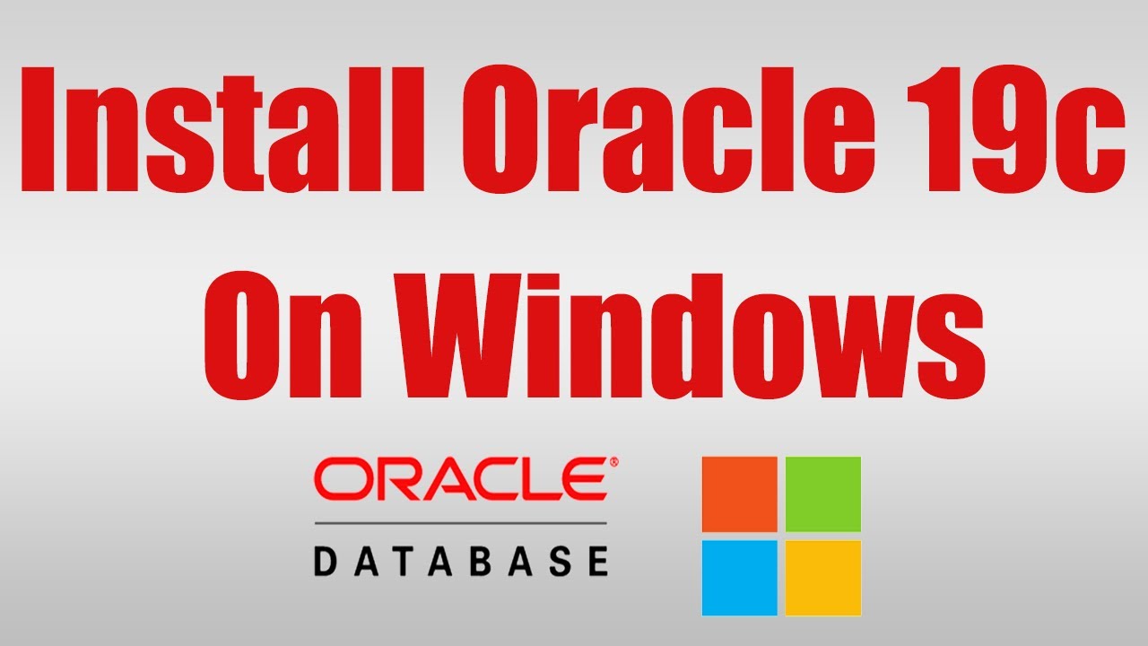 How to install Oracle Database 19c on windows [Quick video]
