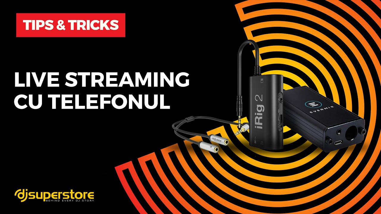 Cum sa faci Live Streaming cu telefonul - RO - Evermix / iRig / TRRS
