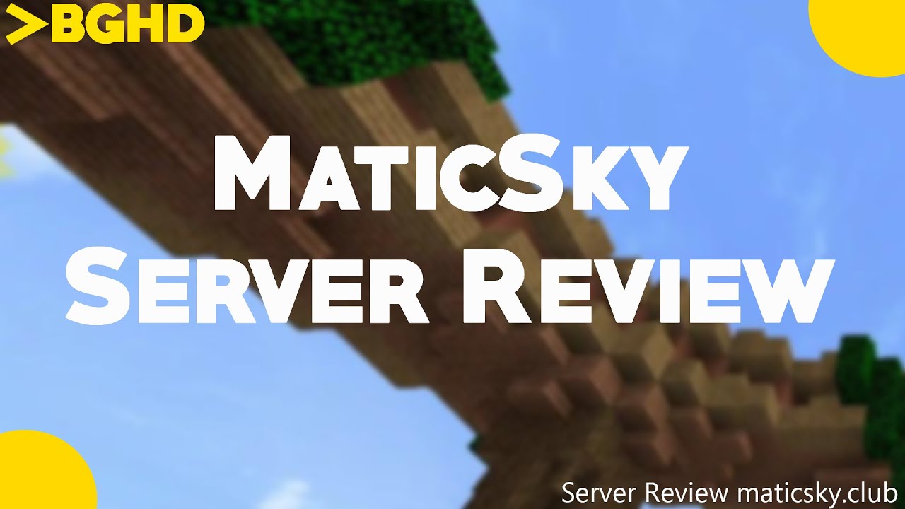 MaticSky - Minecraft Server Review